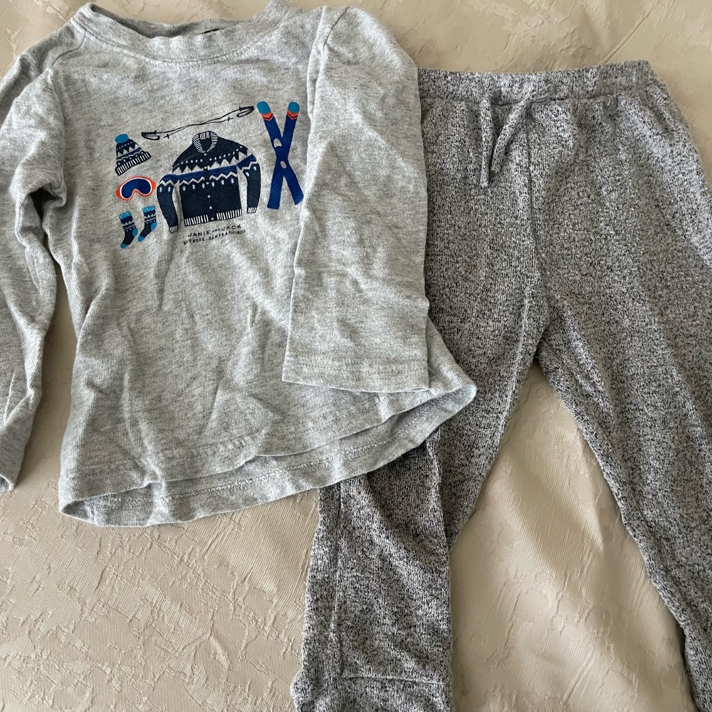 Janie and Jack long sleeve shirt and sweats
